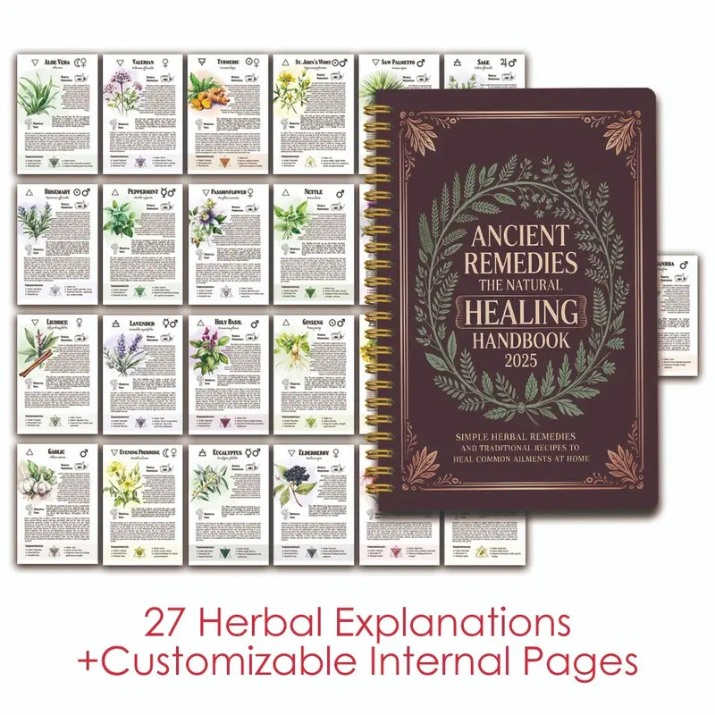 Health & Wellness Equipment - Natural Remedies Handbook with Ancient Cures