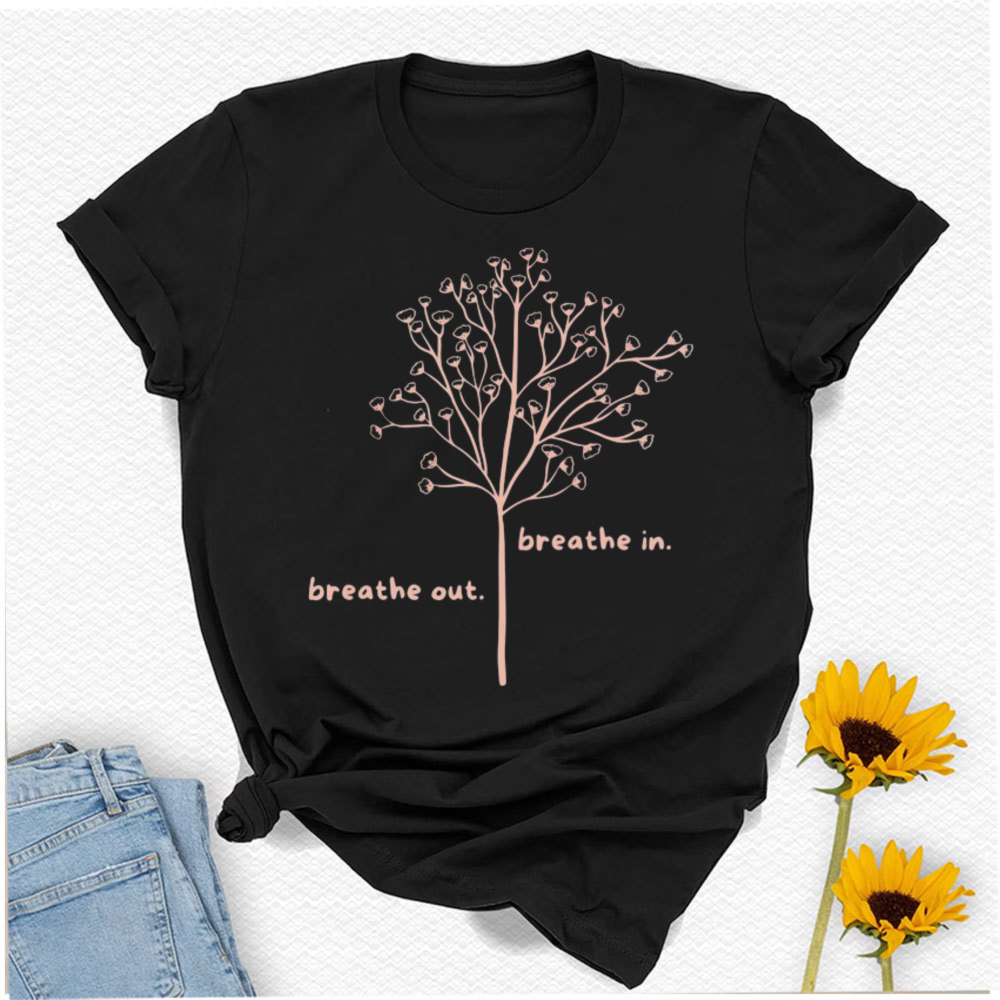 Breathe in Breathe Out T-Shirt - Your Health Wellness review and price