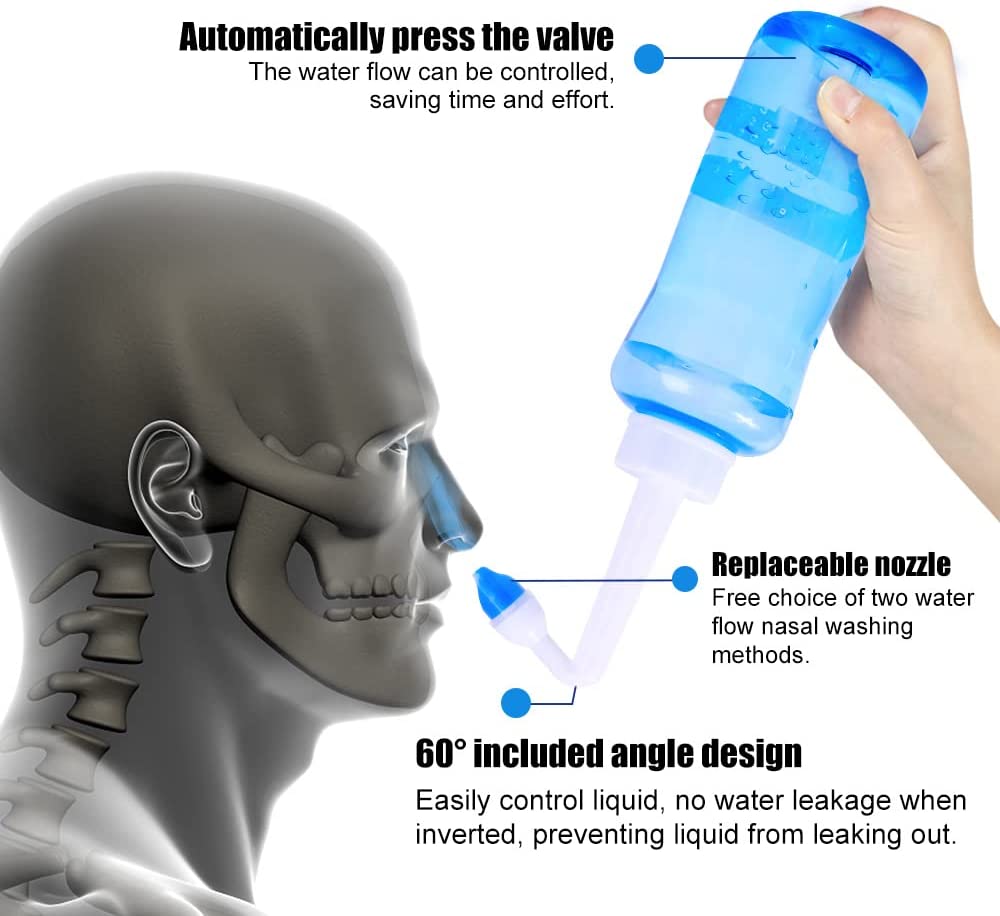 Nose Wash Cleaner Bottle 300ml - Neti Pot Nasal Rinse review and price
